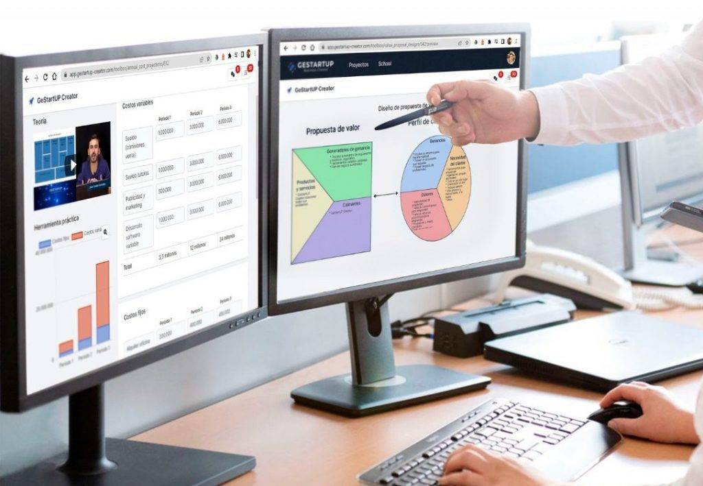 Mockup Emprelabs Sistema web gestión de negocios